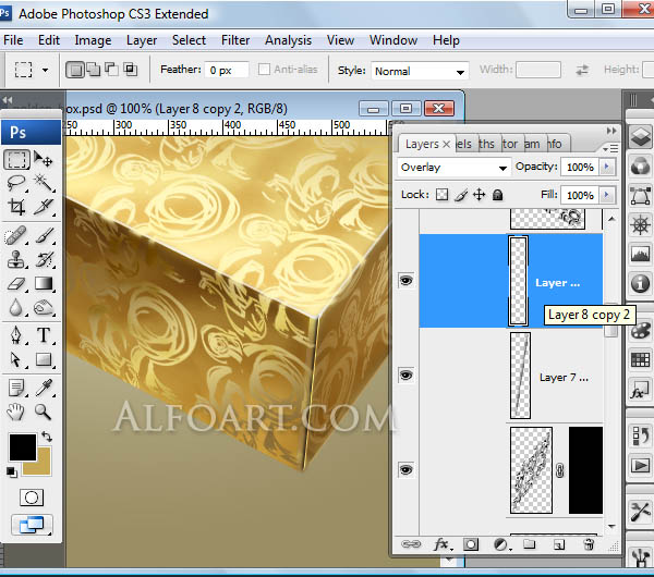 golden foil gift box